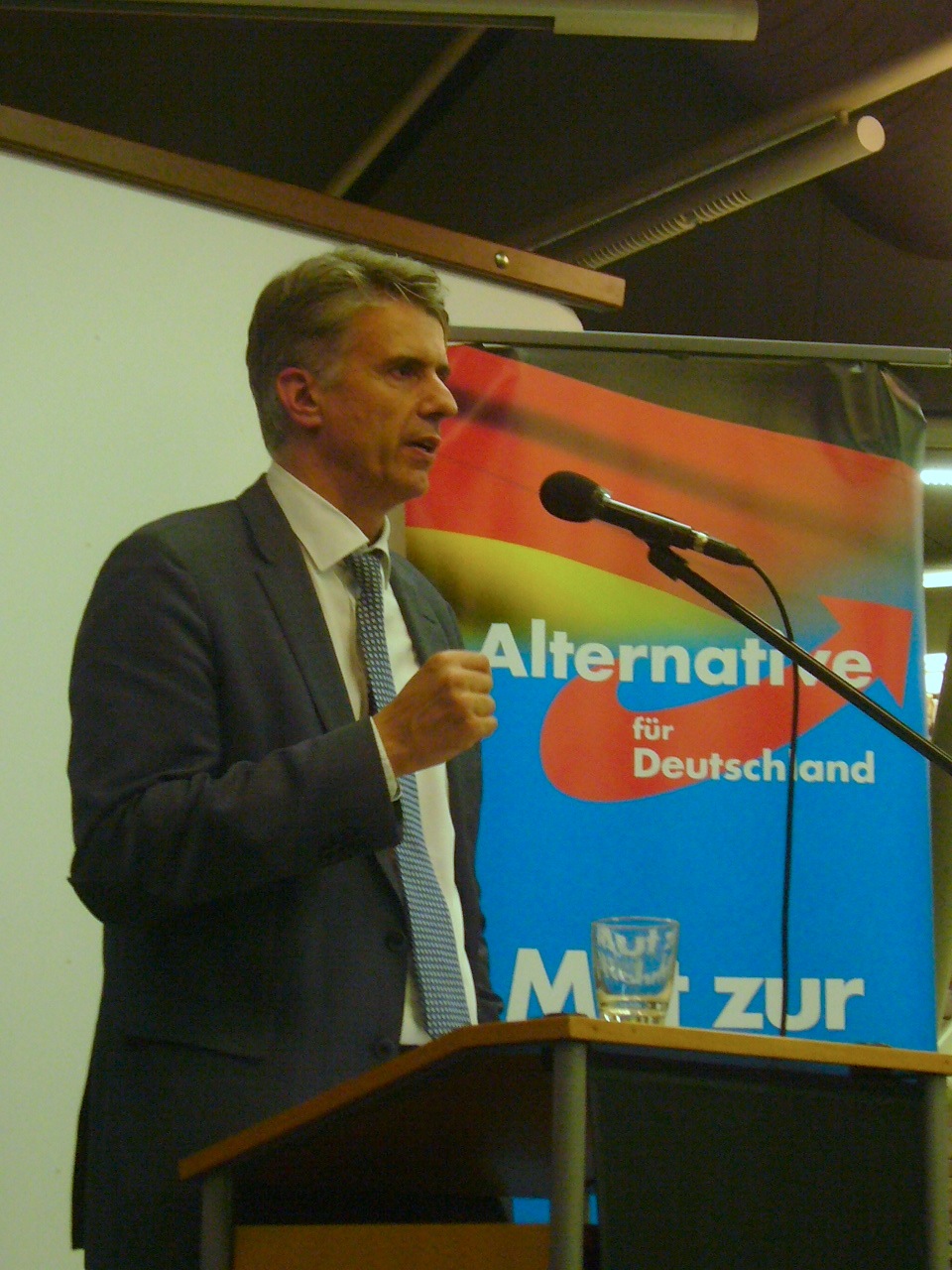 Dr. Marc Jongen beim Themenabend "Offene Gesellschaft" in Karlsruhe am 3. sept. 2018